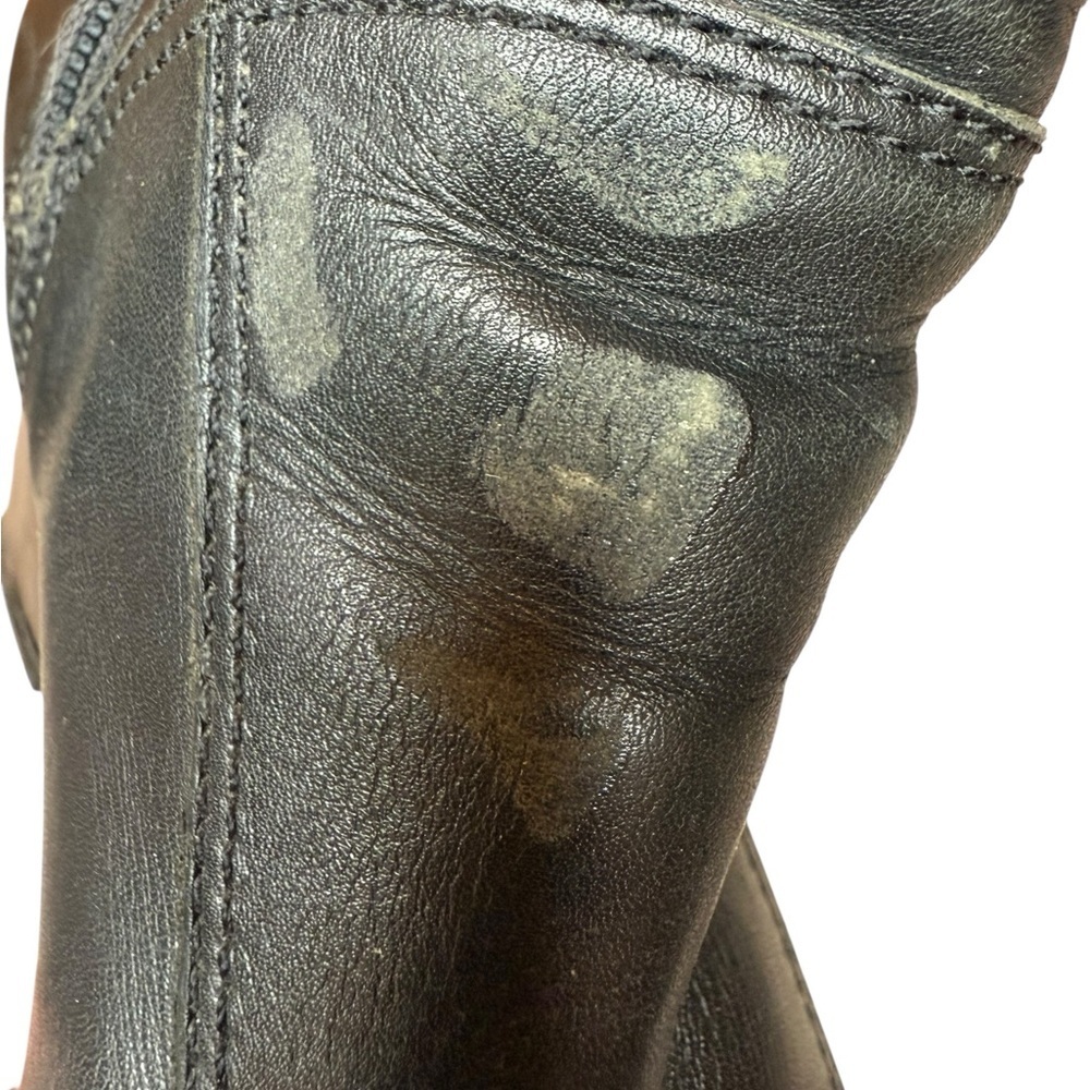 VTG Harley Davidson Flame Embossed Leather Biker Boots Made in Brazil Size 7 - Picture 13 of 14